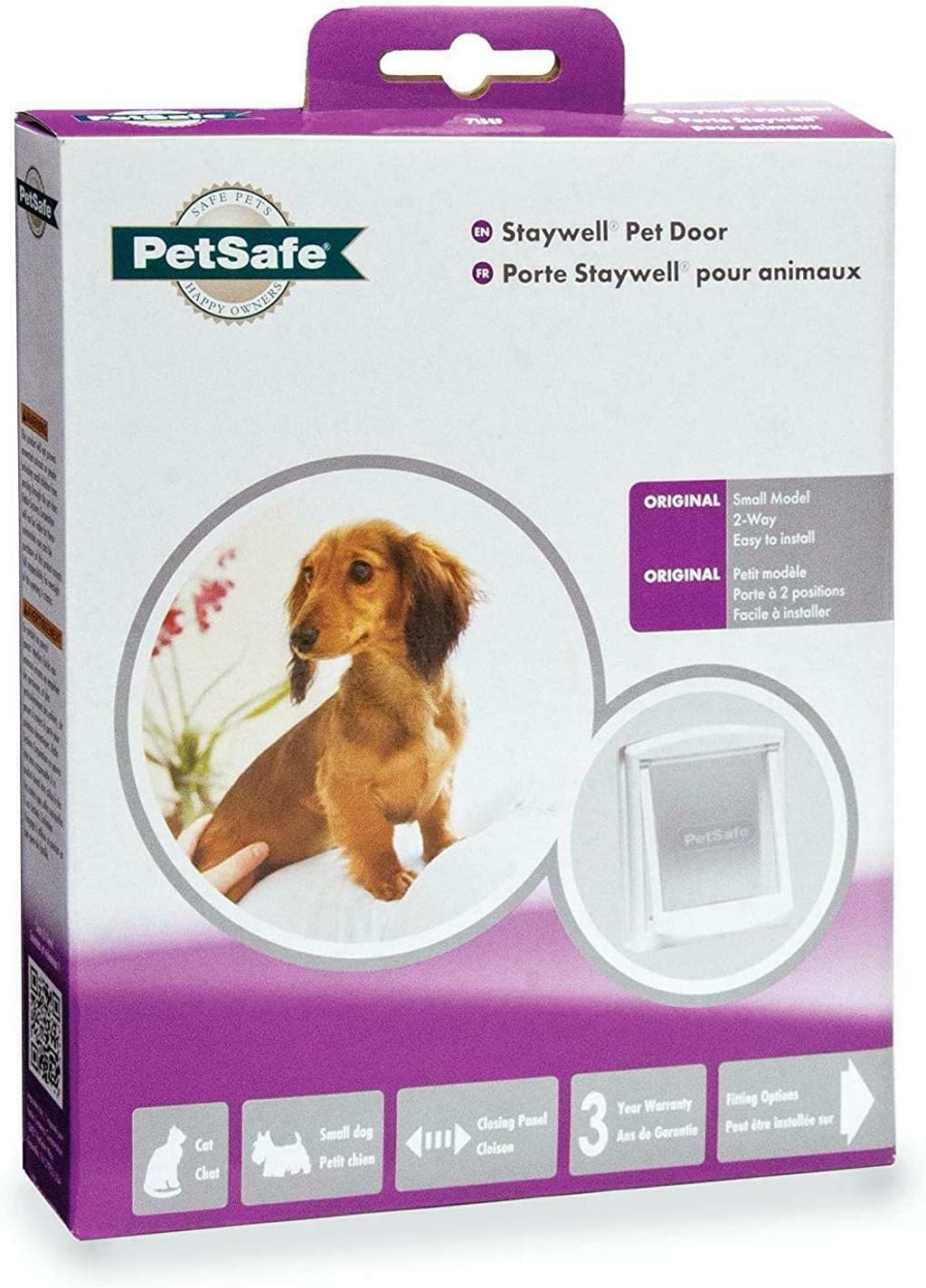 PetSafe Original 2 Way Small Pet Door - White